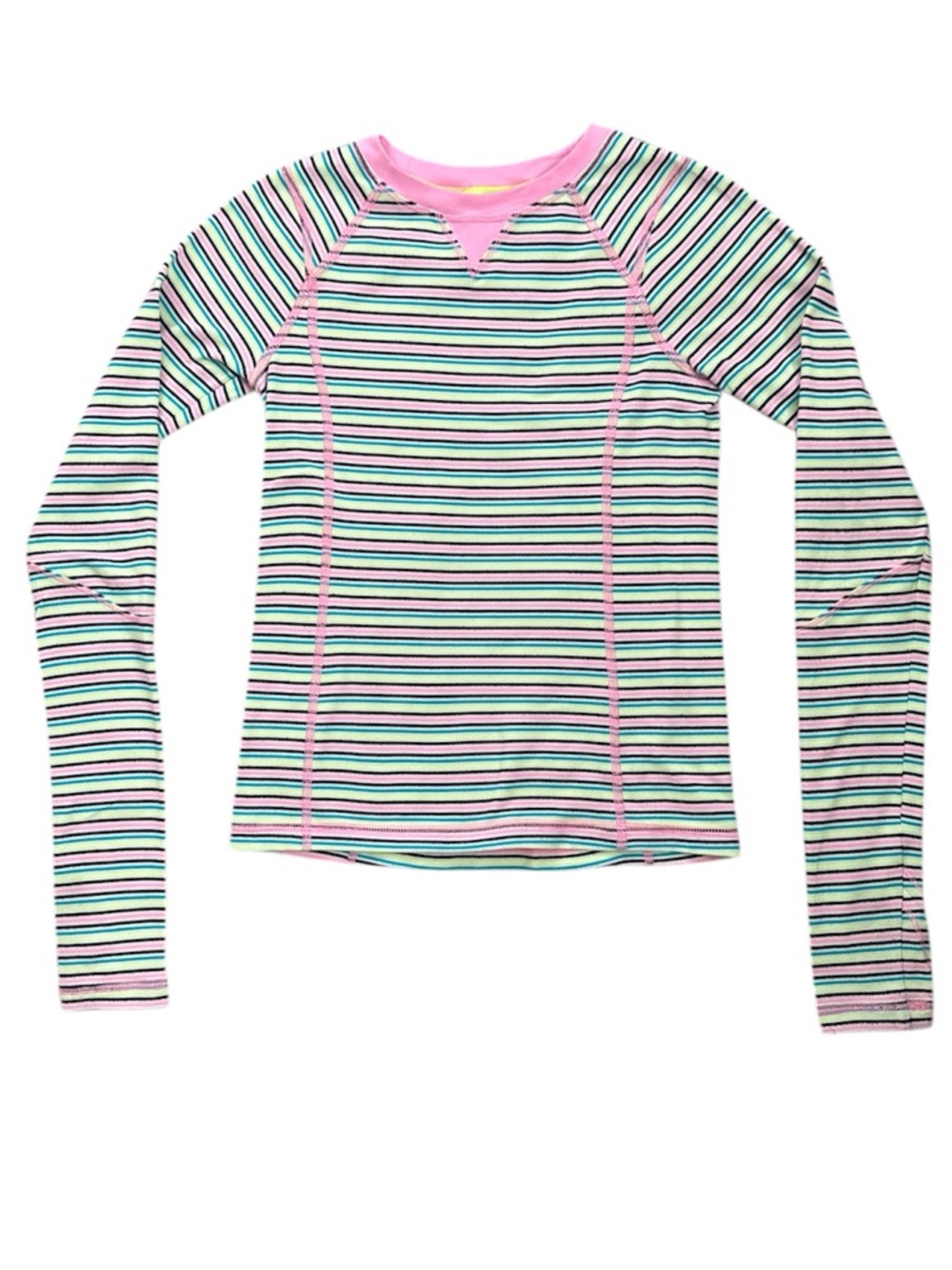 Ivivva girls long sleeve striped shirt - size 8